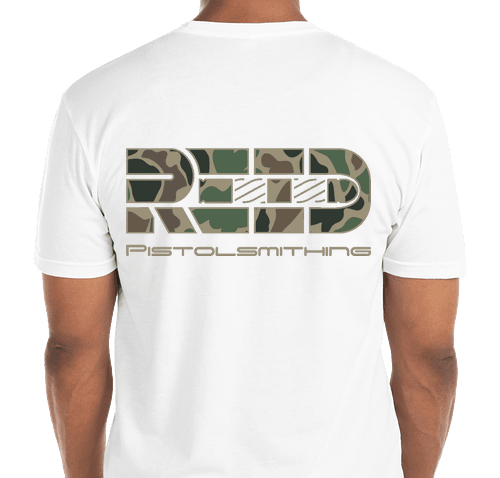 Reid Pistolsmithing pocket patch t-shirt